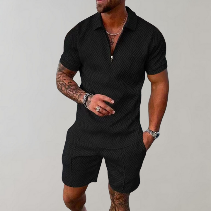 Dylan | Polo Shirt und Shorts Set für Herren – Modernes Design