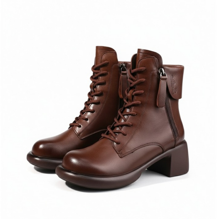 Vintara | Vintage Ankle Boots – Fleece-Lined Komfort für Frauen