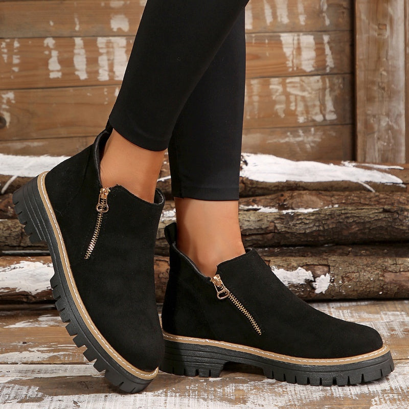 Stephanie | Elegant and Modern Platform Ankle Boots