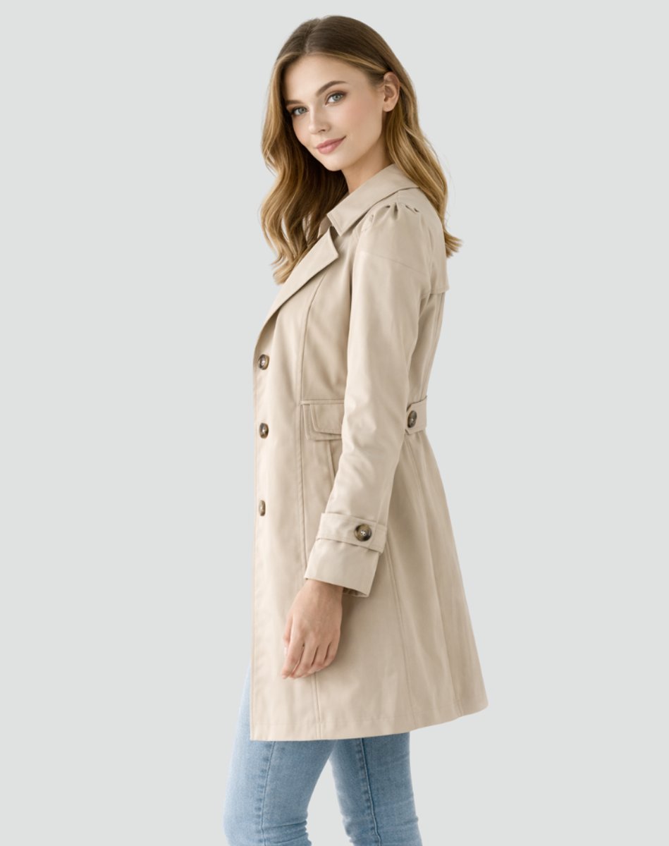 Camille | Classic Fitted Trench Coat with Timeless Elegance