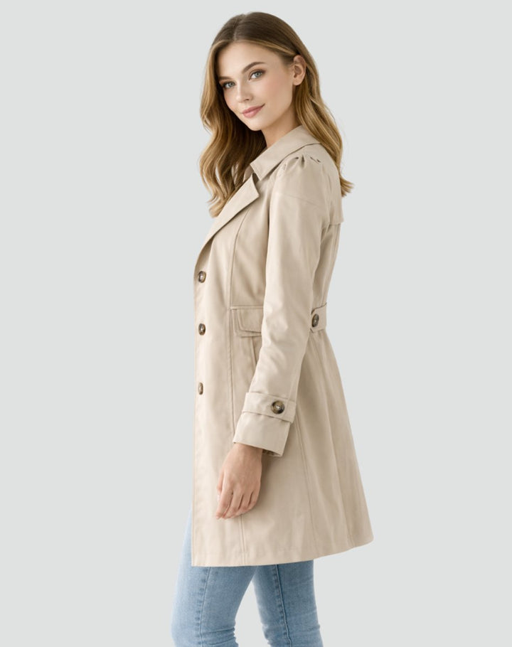 Camille | Classic Fitted Trench Coat with Timeless Elegance