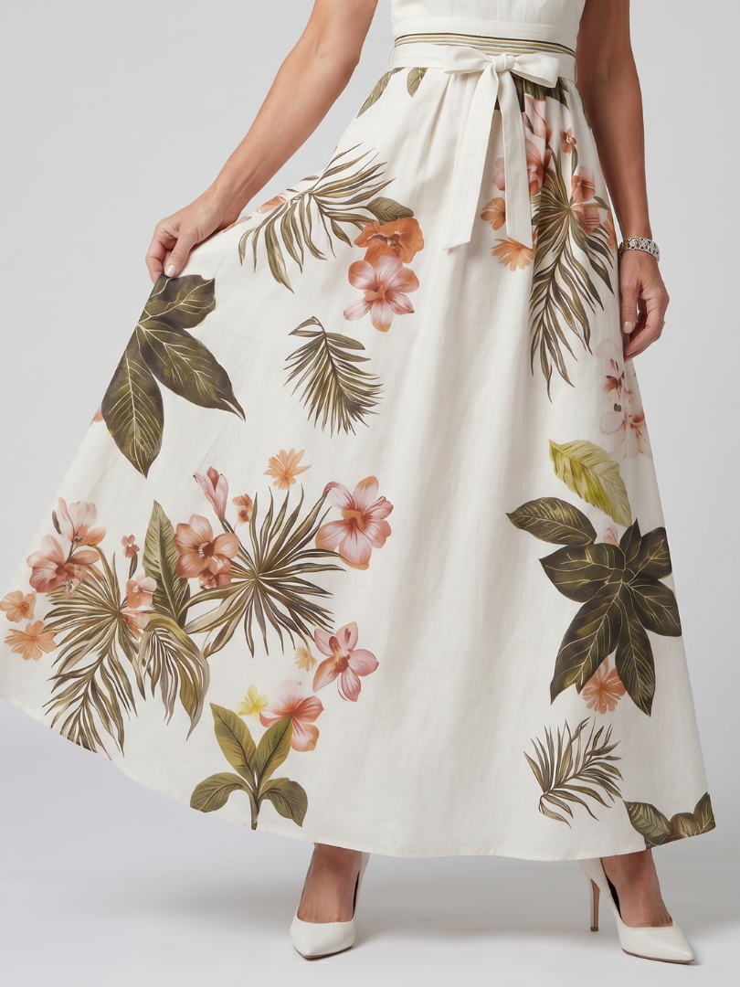 Meadow | Maxikleid mit Drapiertem Halter-Ausschnitt