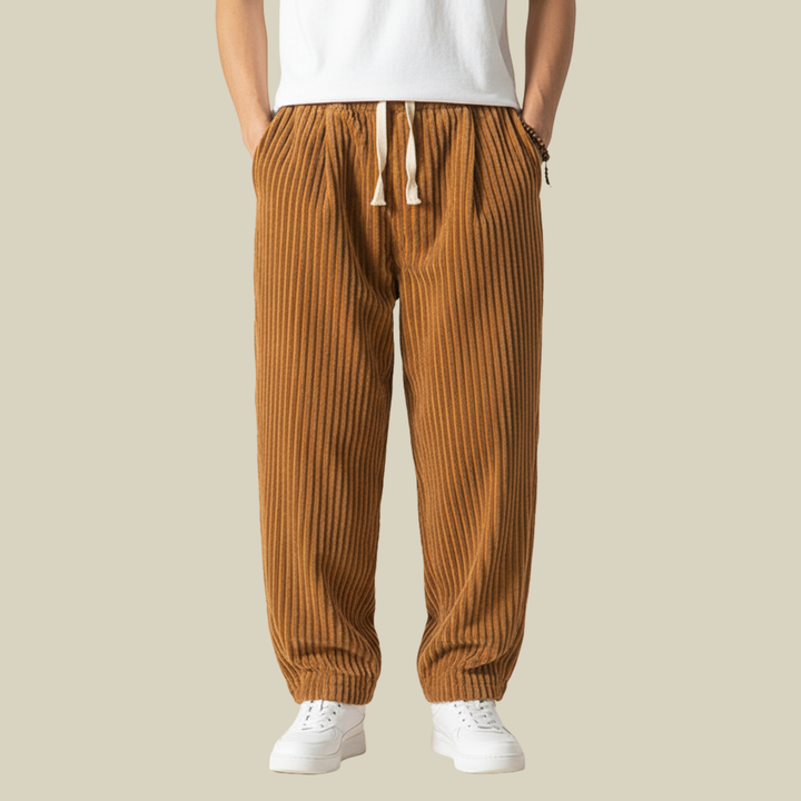 Masaaki | Cordhose – Bequeme Eleganz mit Elastischem Bund