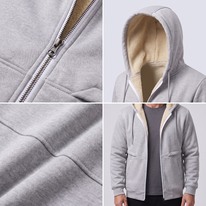 Teddy | Teddy Lined Zip Jacket – Bequeme Wärme für Männer