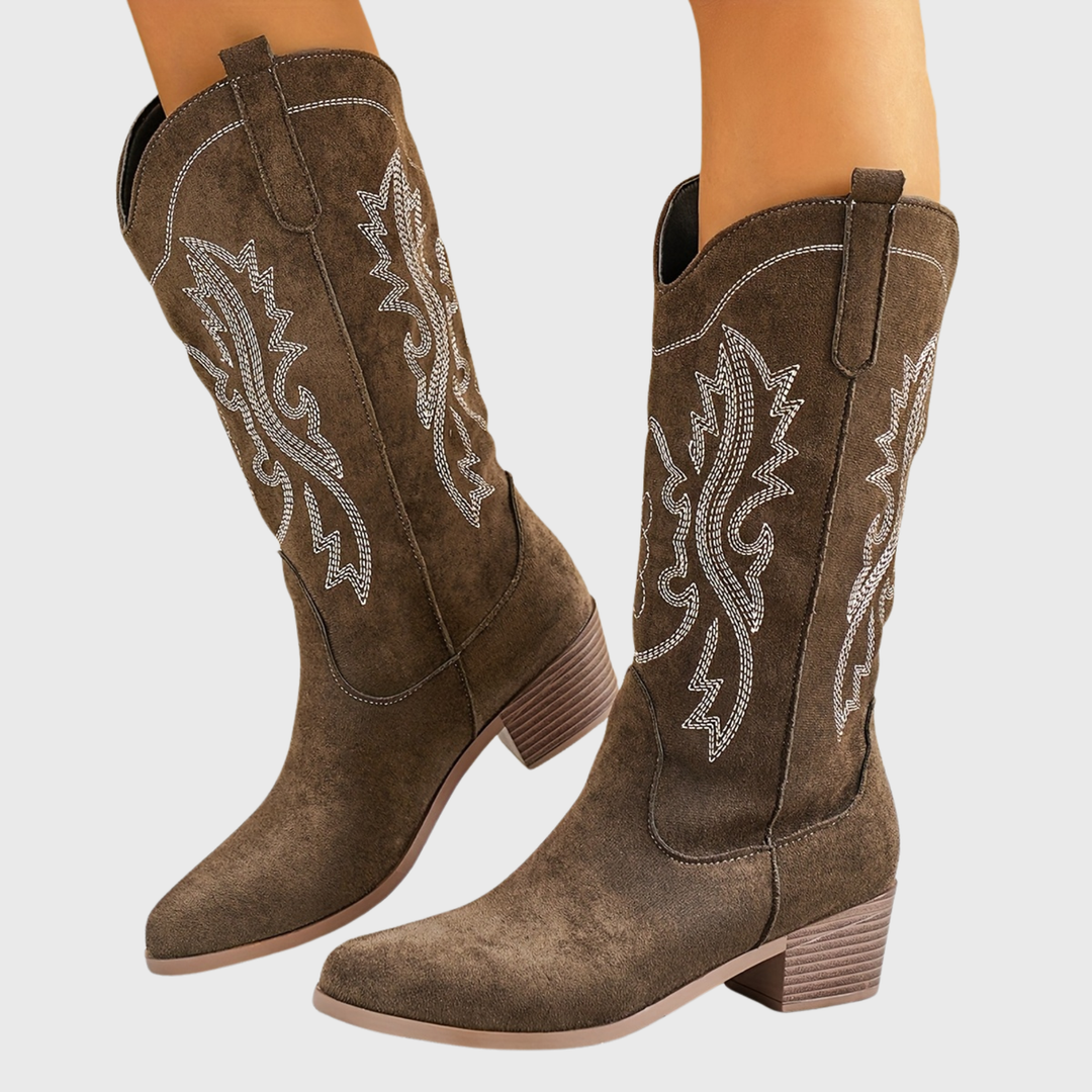 Lara | Elegant Western-Style Cowboy Boots for Women