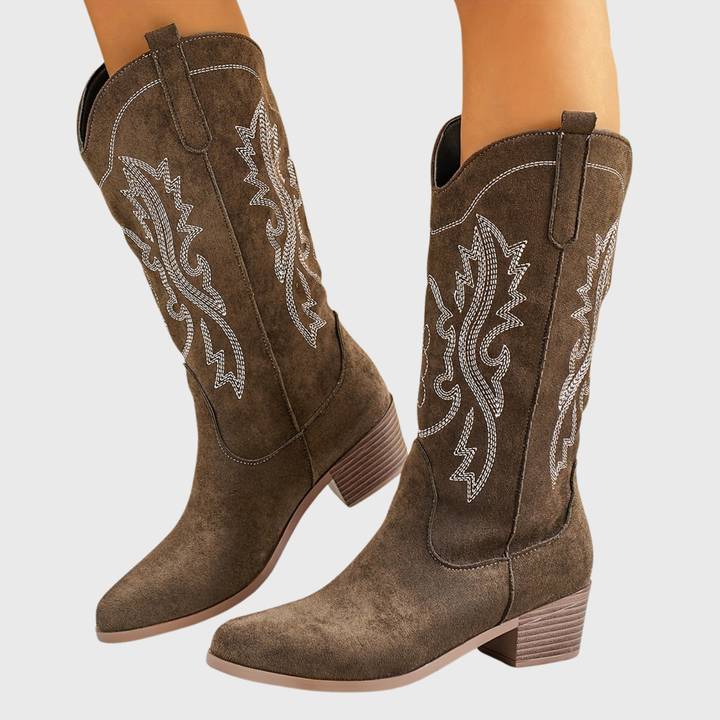 Lara | Elegant Western-Style Cowboy Boots for Women