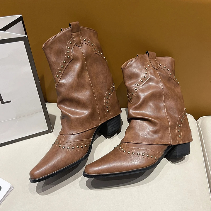 Valentina | Striking Western Boots with Studs for Women