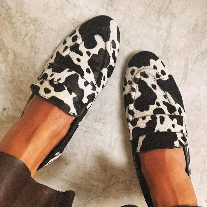 Katharina | Damen Loafer Mit Ausdrucksstarkem Animal-Print