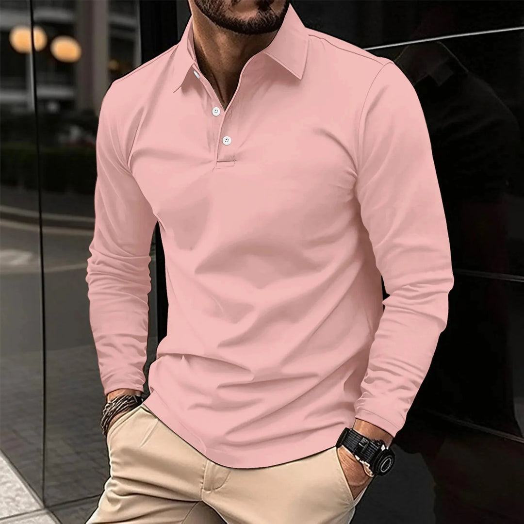 Luca | Polo-Shirt mit langen Ärmeln für Männer