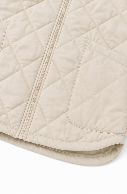Knitpuff | Quilted Patchwork Puffer Jacket – Stylisch und Warm für Die Wintertage