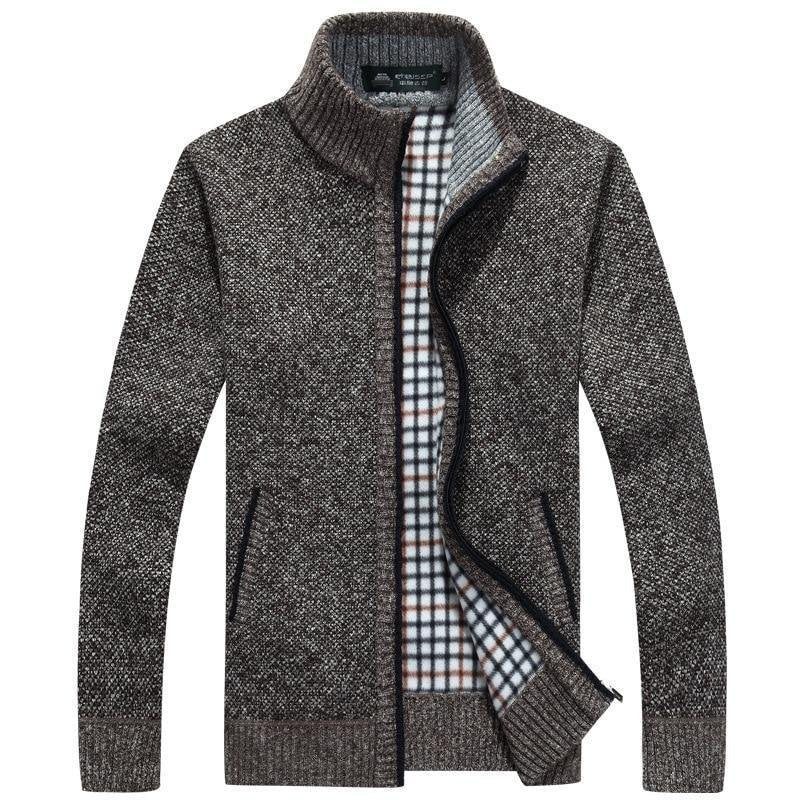 René | Winddichter Pullover mit Innenfutter