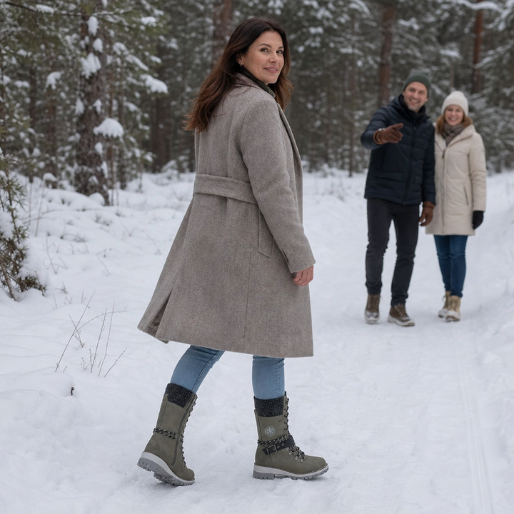 Snowlina | Kniehohe Winterstiefel – Verstellbare, Wärmeisolierte Ausführung