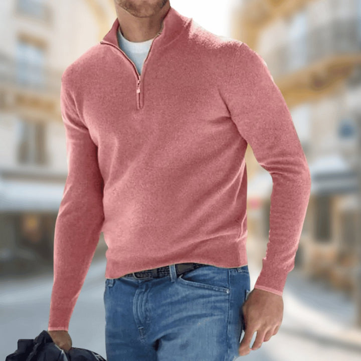 Sebastian | Lightweight Quarter-Zip Knit Pullover for Men
