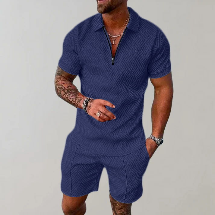 Dylan | Polo Shirt und Shorts Set für Herren – Modernes Design