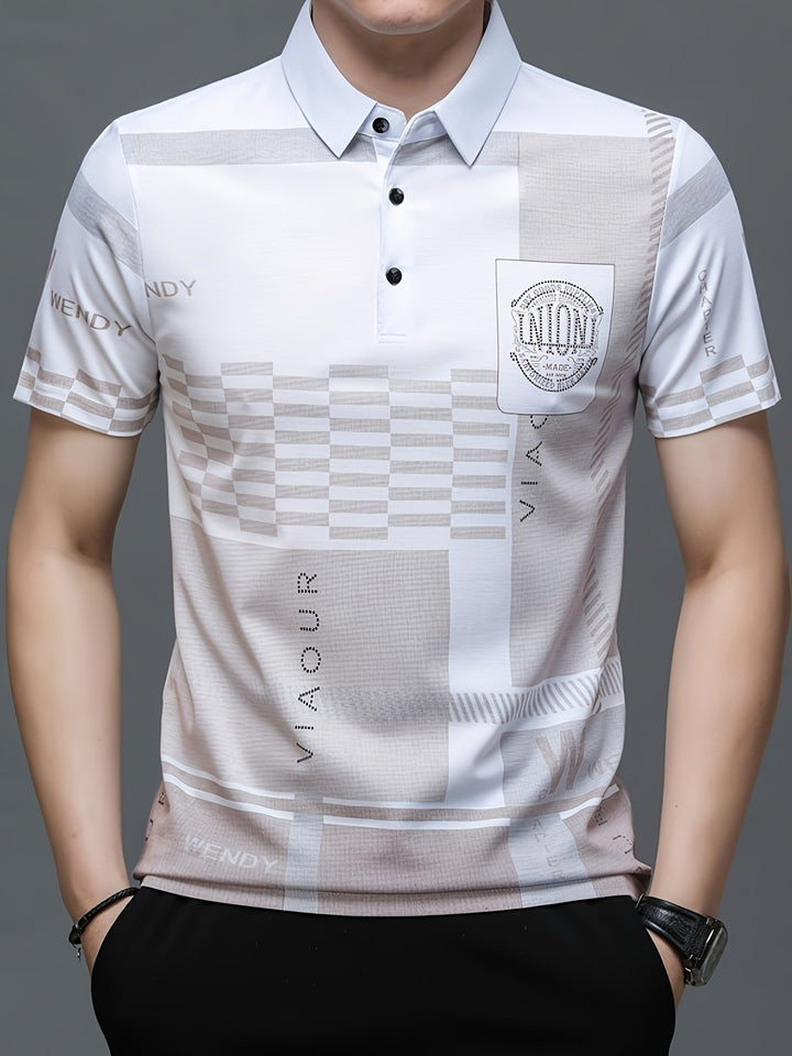 Nicolas | Polo Shirt – Elegantes Colorblock Design für Männer