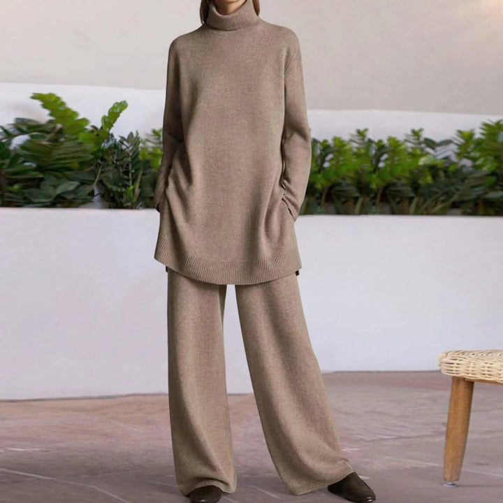 Leonie | Cozy and Elegant Two-Piece Knitted Set with Turtleneck