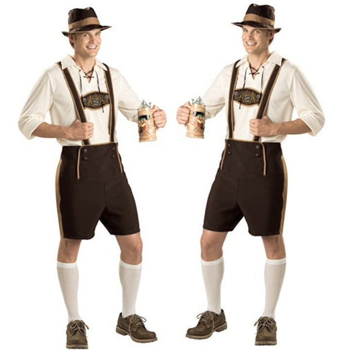 Benedikt | Oktoberfest Dress and Leather Trousers with Traditional Folk Costume Style
