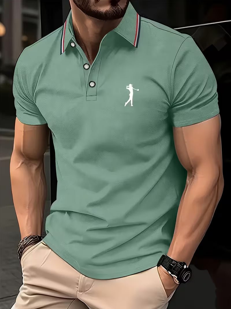 Arnold | Casual Golf Hemd – Kurzarm mit Print für Herren