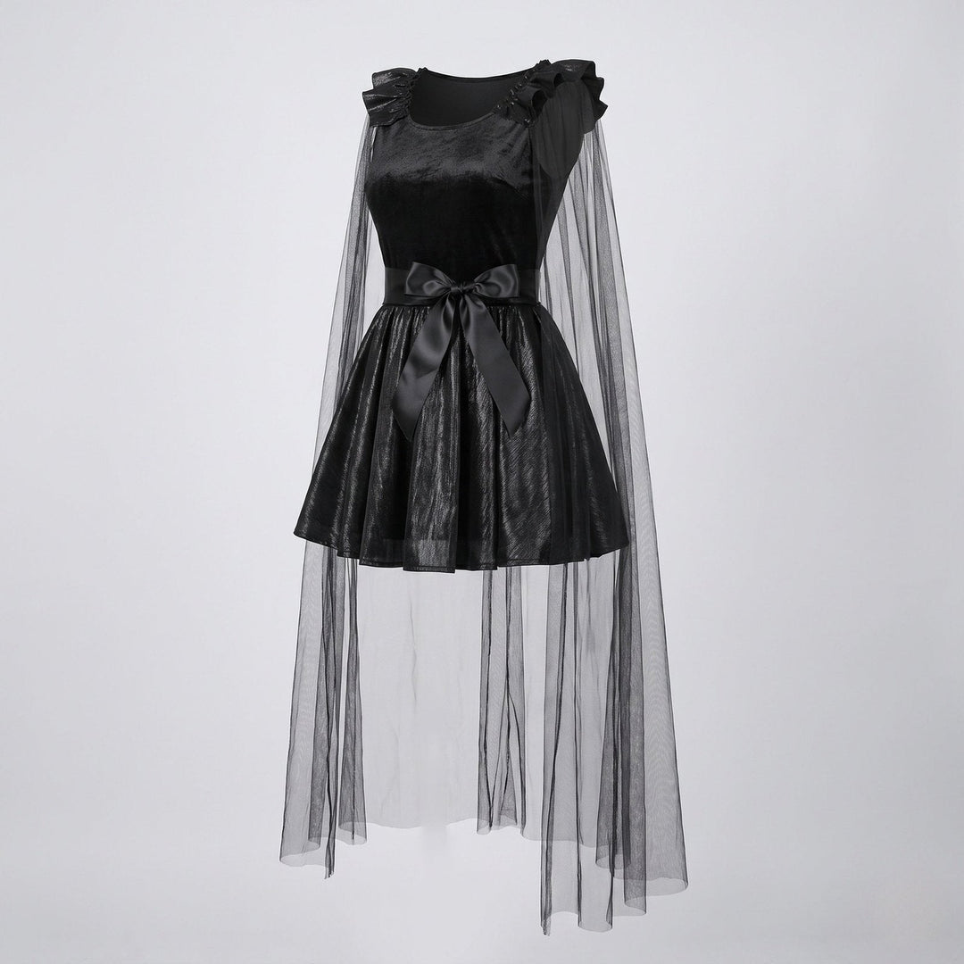 Drune | Halloween Costume Dress with Sheer Overlay