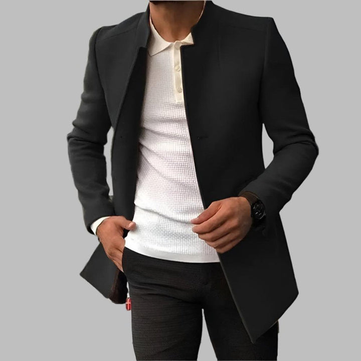 Matthias | Wool Coat – Elegant Slim-Fit Style for Men
