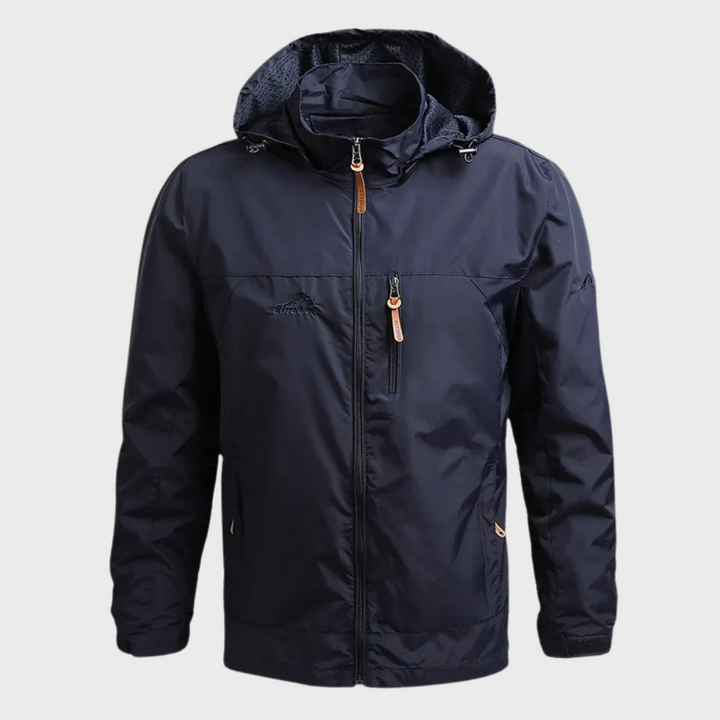 Luca | Wasserdichte Jacke mit hohem Kragen – Bequemer Lässig Stil für Männer
