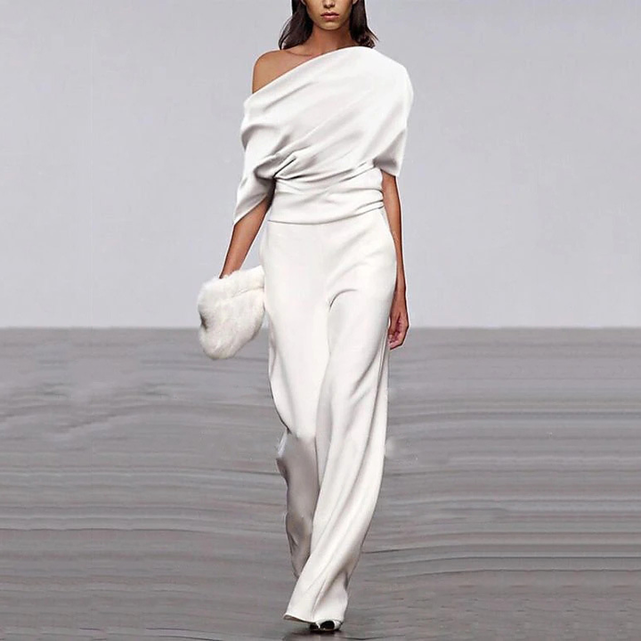 Emma | One-Shoulder Jumpsuit – Elegantes Design für Damen