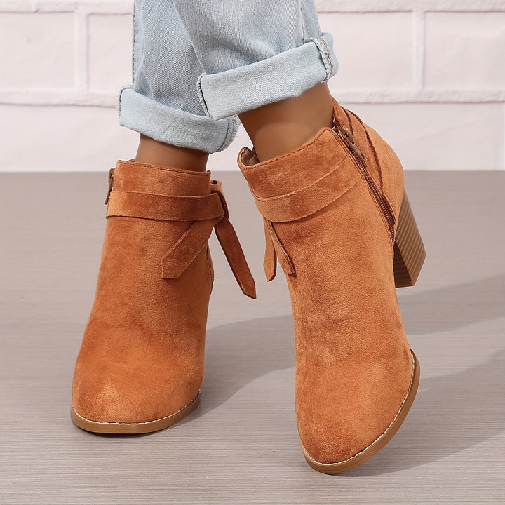 Lea | Elegant and Modern Ankle Boots with Bow Detail