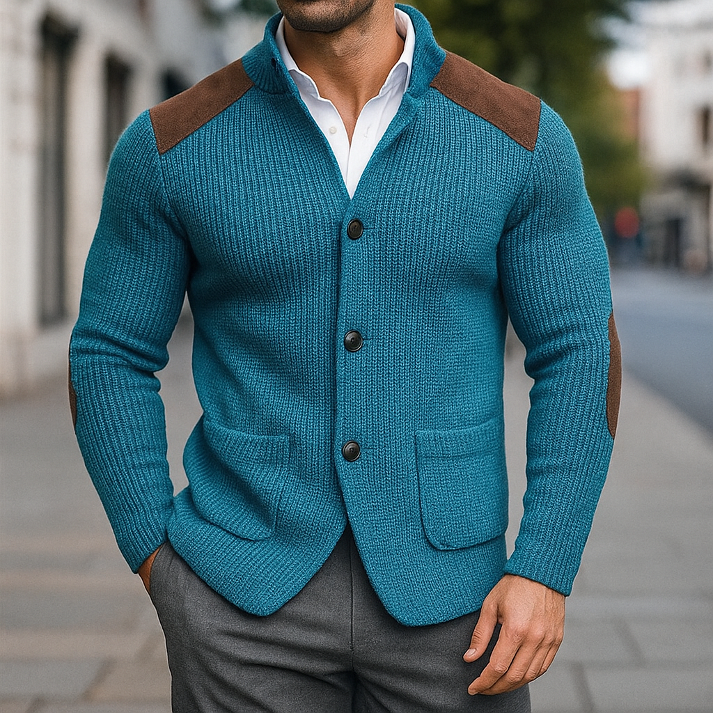 Ralph | Modern Textured Knit Blazer for Men