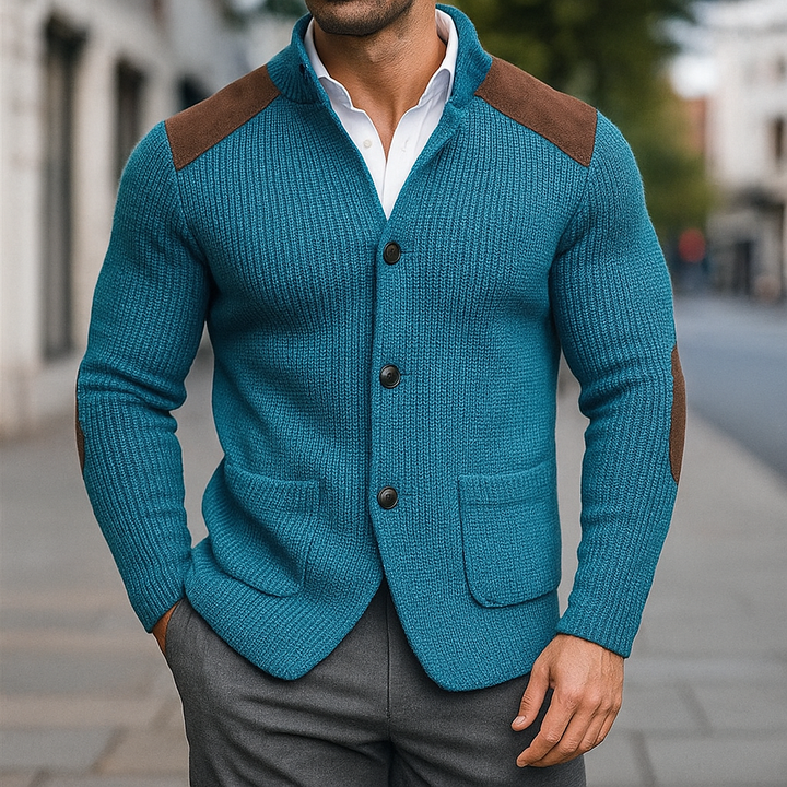 Ralph | Modern Textured Knit Blazer for Men