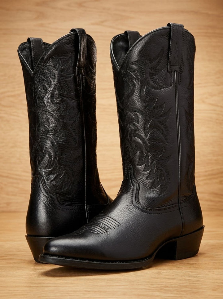 Elfriede | Cowboy Boots – Bestickte Mid-Calf Stiefel für Damen