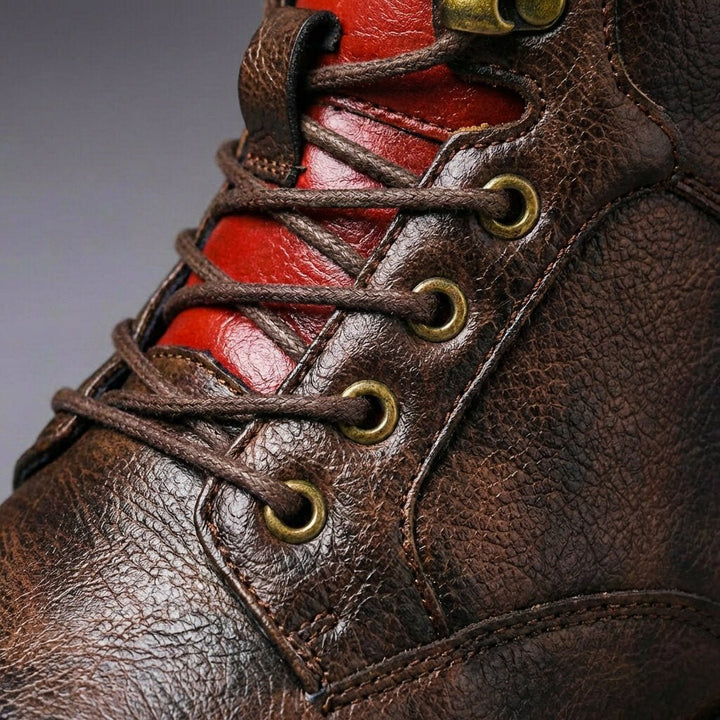 Jake | Two-Tone Leather Boots – Handcrafted Style for Men