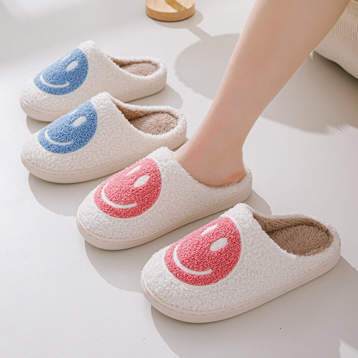 Carlo | Unisex-Hausschuhe – Komfortable Smiley-Design Slipper