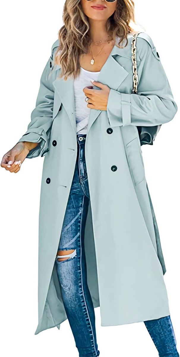 Alessia | Stilvoll Oversized Trenchcoat Mit Gürtel