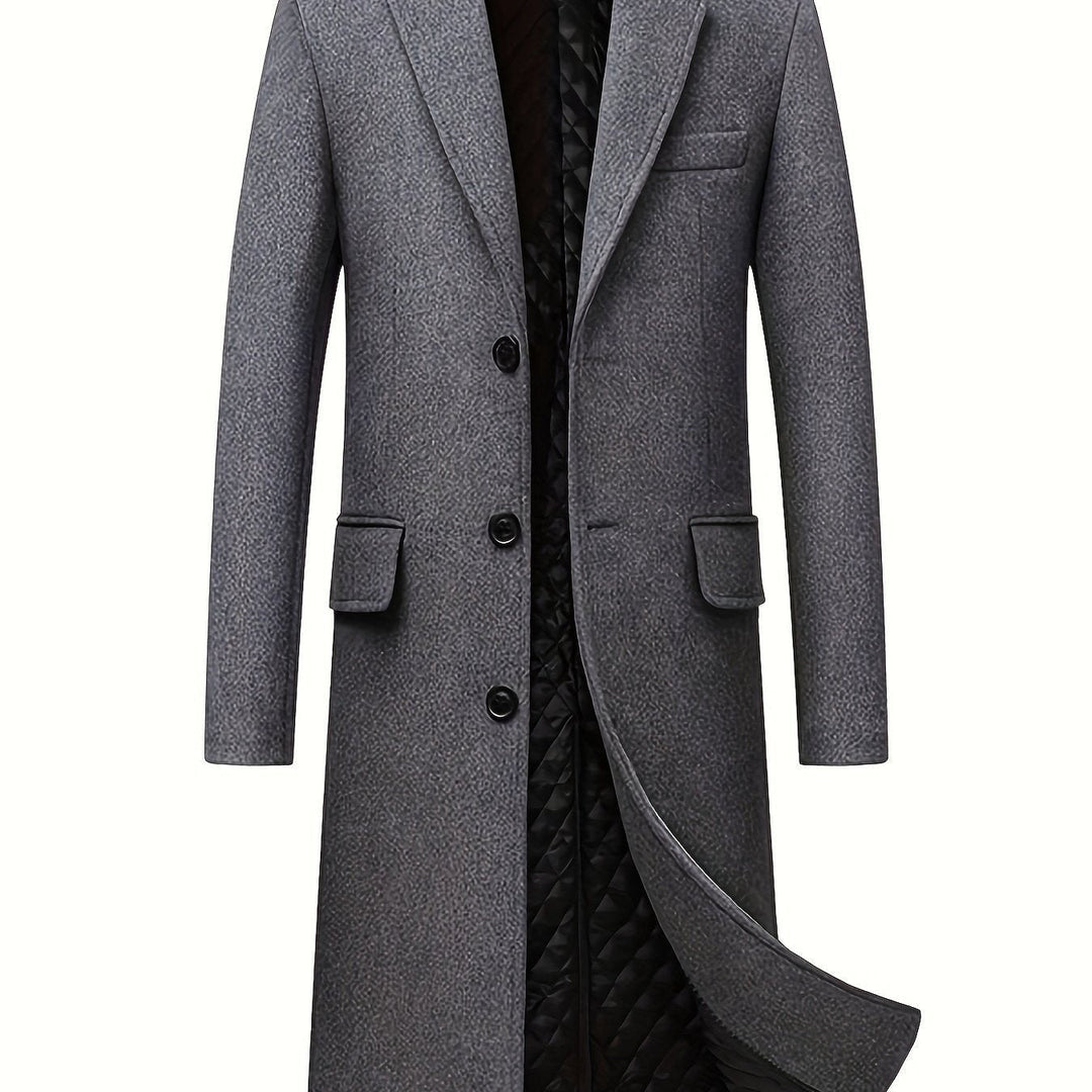 Alexander | Long Overcoat – Timeless Warmth for Men