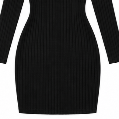 Ravella | Ripp-Kleid mit V-Ausschnitt für Frauen