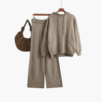 Anja | Casual Oversized Hoodie Set with Wide-Leg Pants