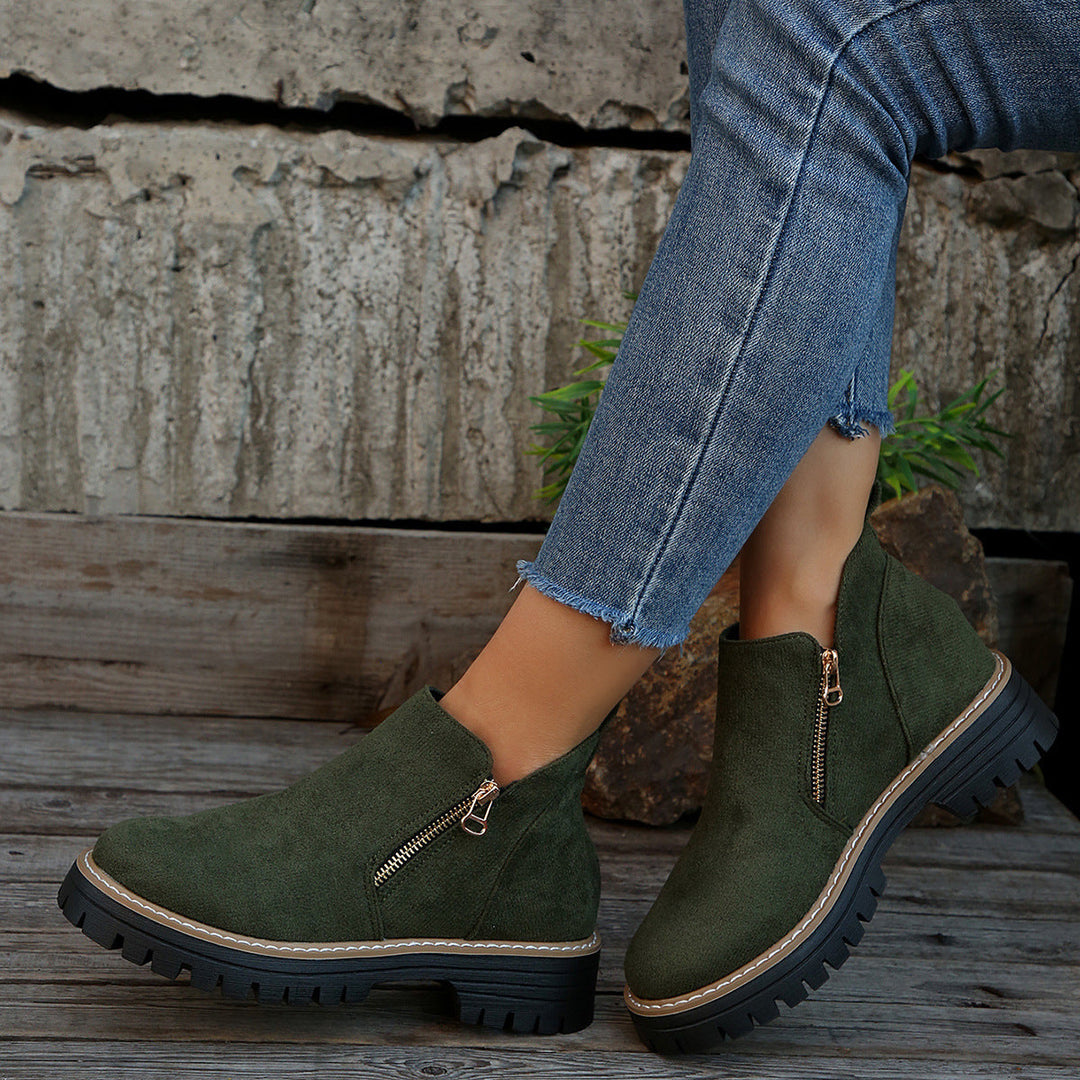 Stephanie | Elegant and Modern Platform Ankle Boots
