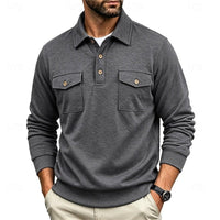 Leon | Classic and Comfortable Long-Sleeve Polo Shirt