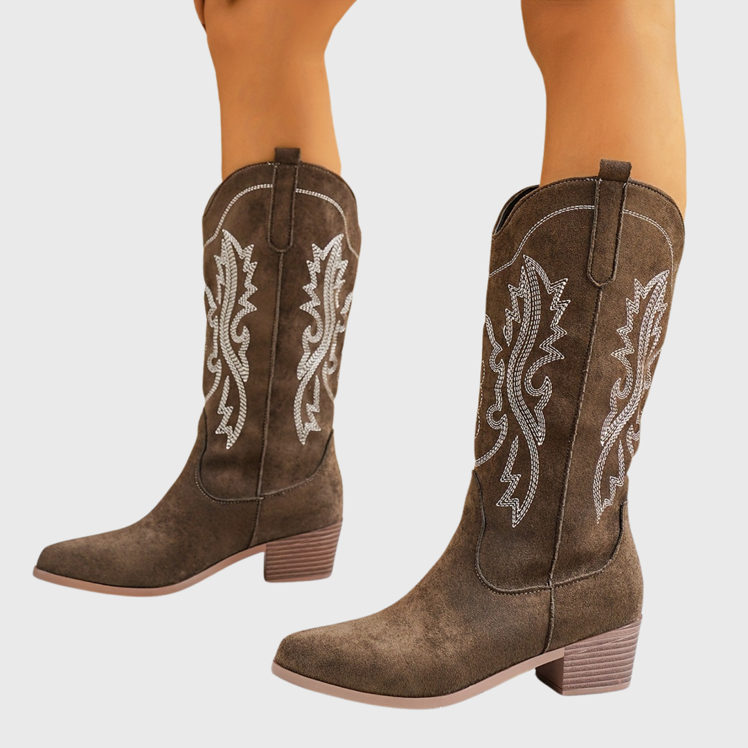 Lara | Elegant Western-Style Cowboy Boots for Women