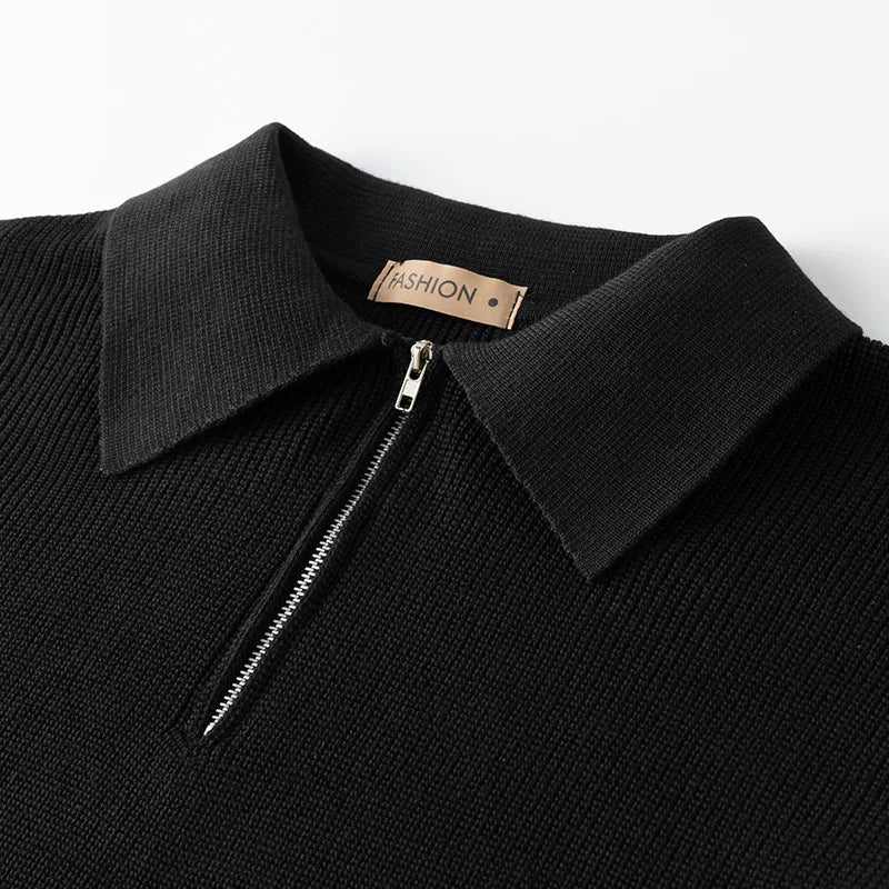 Klaus | Strickpullover mit Reißverschluss – Eleganter Stil für Männer