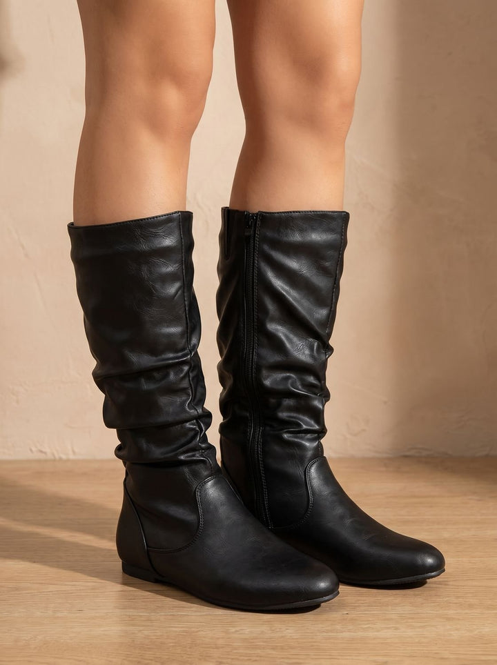 Harper | Slouchy Flat Knee High Boots für Frauen