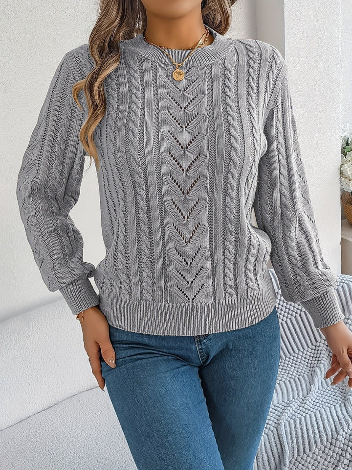 Blythe | Strickpullover mit Kabelmuster