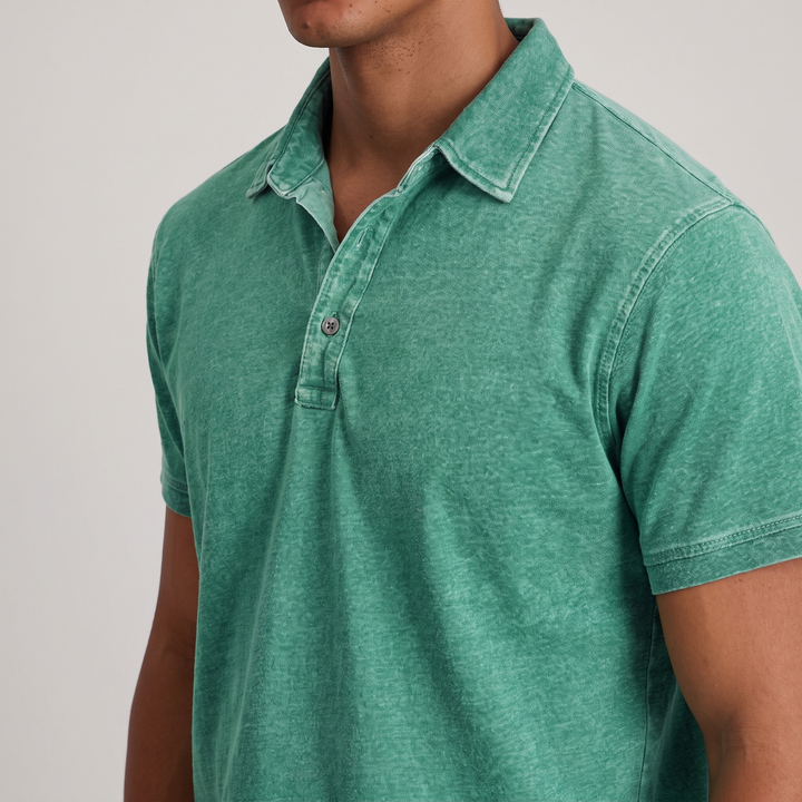 Charnley | Entspannten Polo-Shirt für Männer – Vintage-Farben