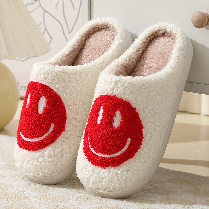 Carlo | Unisex-Hausschuhe – Komfortable Smiley-Design Slipper