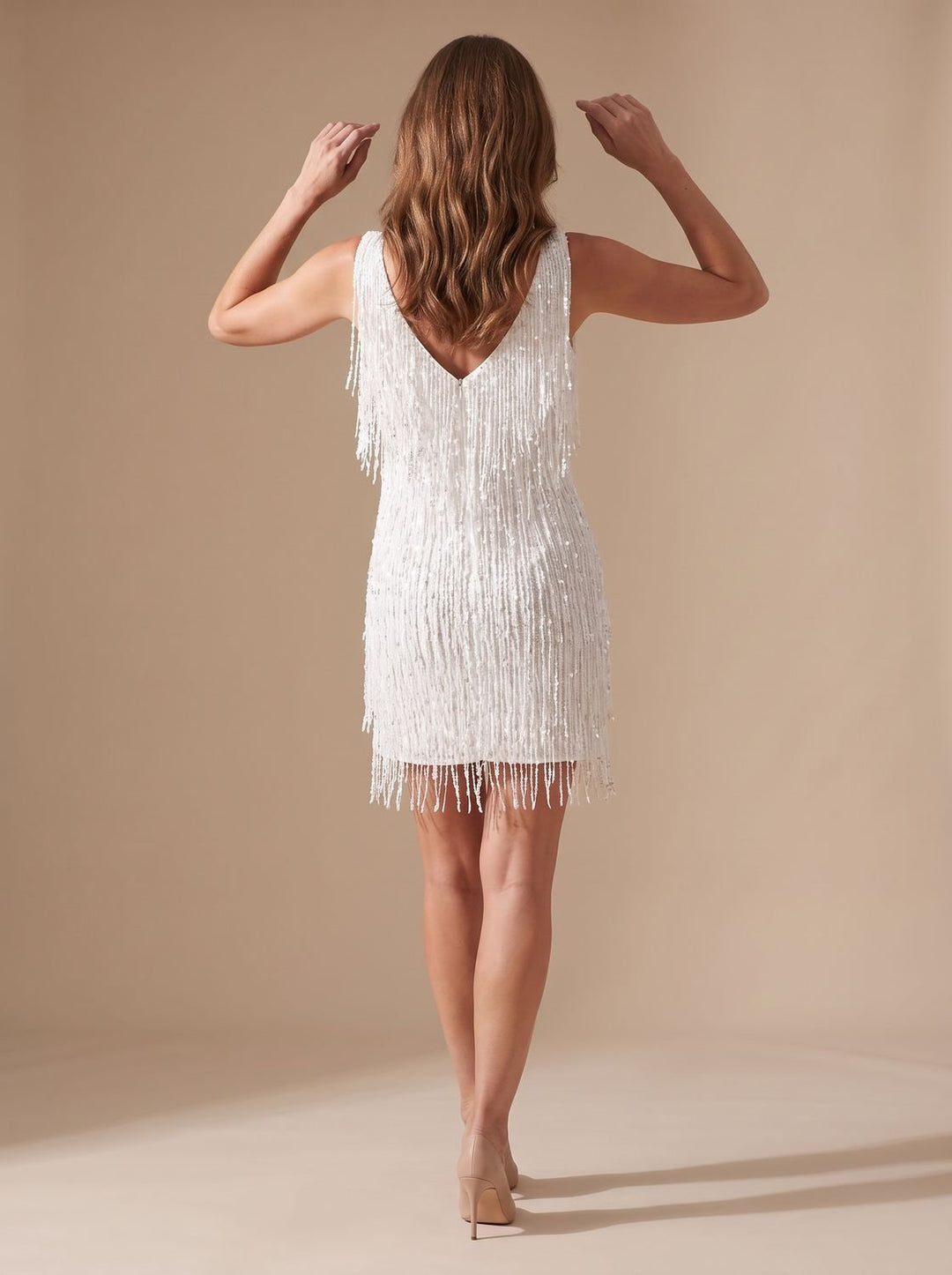 Scarlett | Mini Dress – Funkelnde Fransen für Frauen