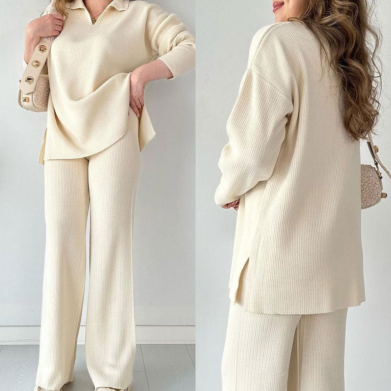 Simone | Zweiteiliger Strickanzug – Eleganter Komfort für jeden Anlass
