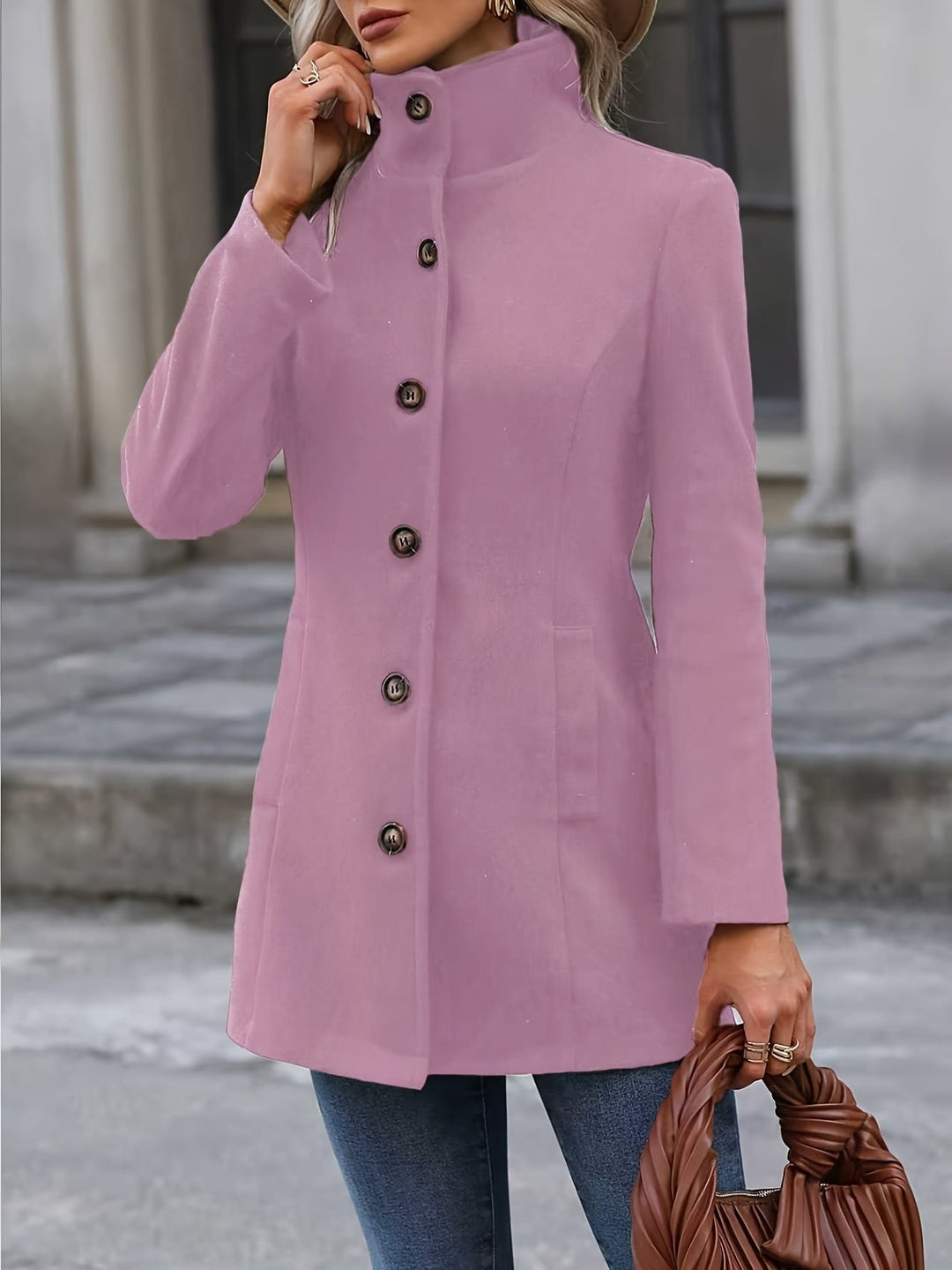 Annalise | Mid-Length Coat – Waist-Cinching Elegance für Frauen