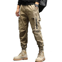 Tobias | Modern tapered cargo trousers made from pure cotton