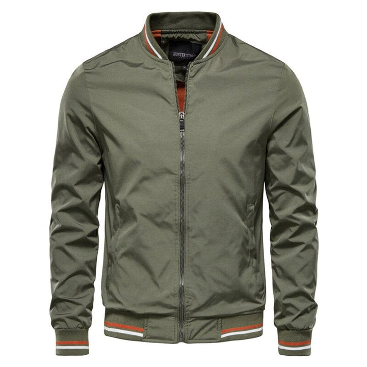 Sebastian | Casual Men’s Bomber Jacket with Contrasting Ribbed Details