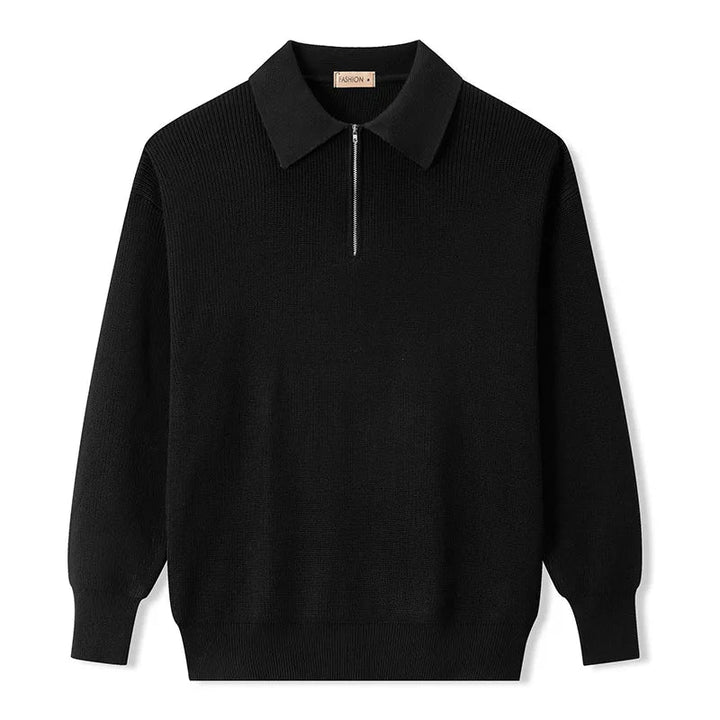 Klaus | Strickpullover mit Reißverschluss – Eleganter Stil für Männer